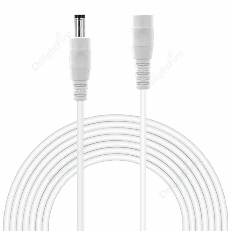 

Удлинительный кабель питания постоянного тока 22AWG 5,5*2,1 мм, Штекерный и гнездовой шнур питания, Удлинительный провод для камеры видеонаблюде...