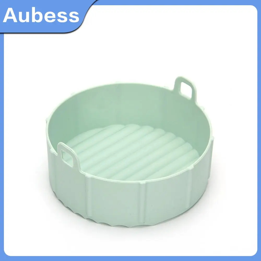 

Silicone Basket Non-stick Round Grill Pan Mat For Air Fryer Easy Demoulding Silicone Tray Air Fryer Accessories Oven Baking Tray