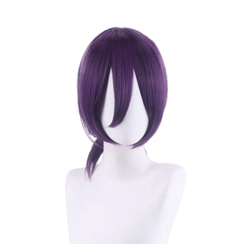 

Парик для косплея Reze из аниме «бензопила», термостойкие синтетические волосы темно-фиолетового цвета, для Хэллоуина, вечерние, для ролевых игр, с шапочкой
