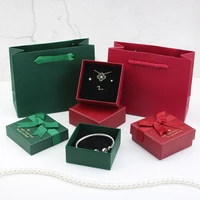 12pcslot pink bow jewelry box ring necklace bracelet jewelry storage box gift packaging