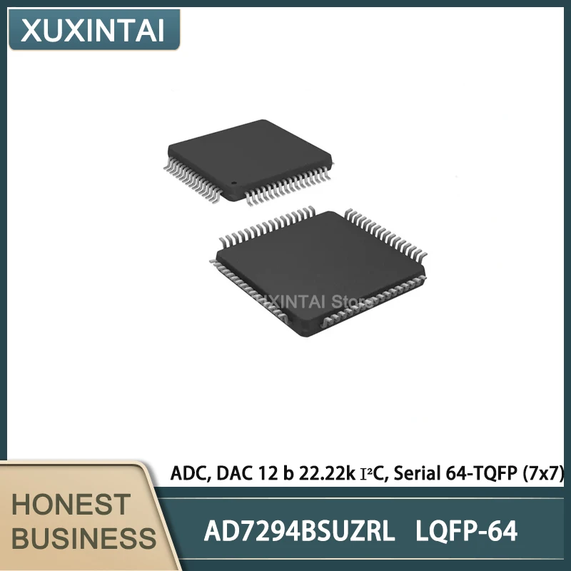 

5Pcs/Lot AD7294BSUZRL AD7294 ADC, DAC 12 b 22.22k I²C, Serial 64-TQFP (7x7)