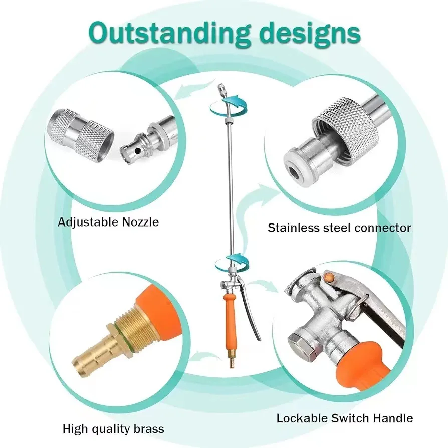 Садоводческая поливочная палочка распылитель медная насадка может распылить