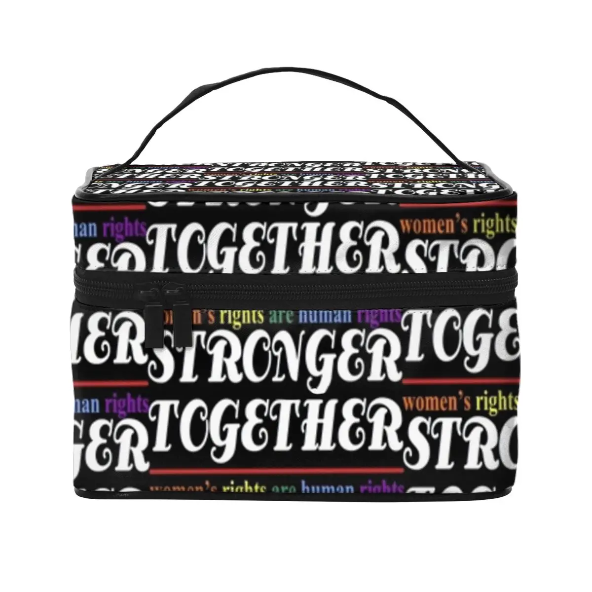 

Более сильные вместе женские права являются правами человека косметички Туалет пакет хранения органайзеры с ручкой косметичка для девушек