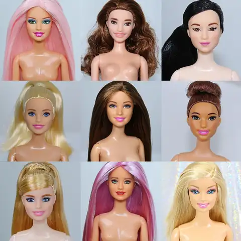 Модные куклы без одежды 1/6, 30 см, подвижные с головой и телом, цветные волосы, наряд, игрушки для девочек, игровой домик, принцесса, формы Барби