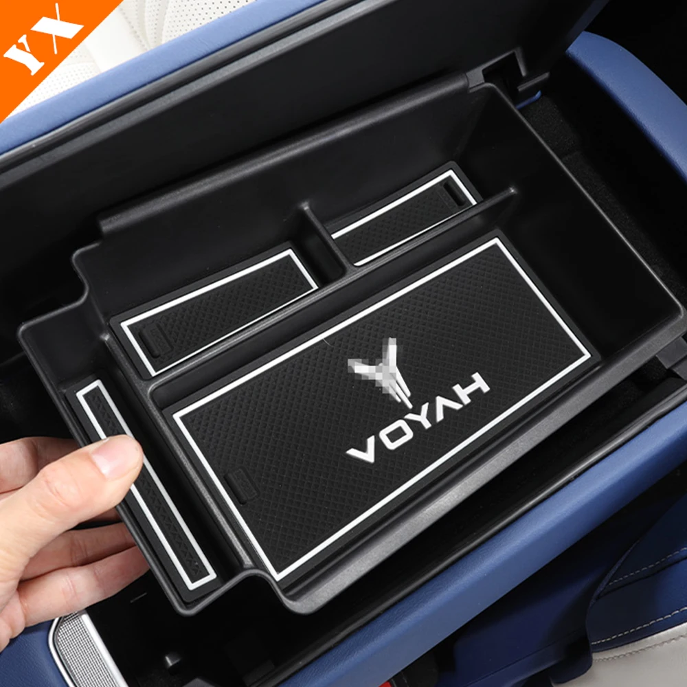 

For Dongfeng Voyah Free Accessories 2021-2023 Plastic Car Central Console Storage Box Central Control Lower Storage Box Interior