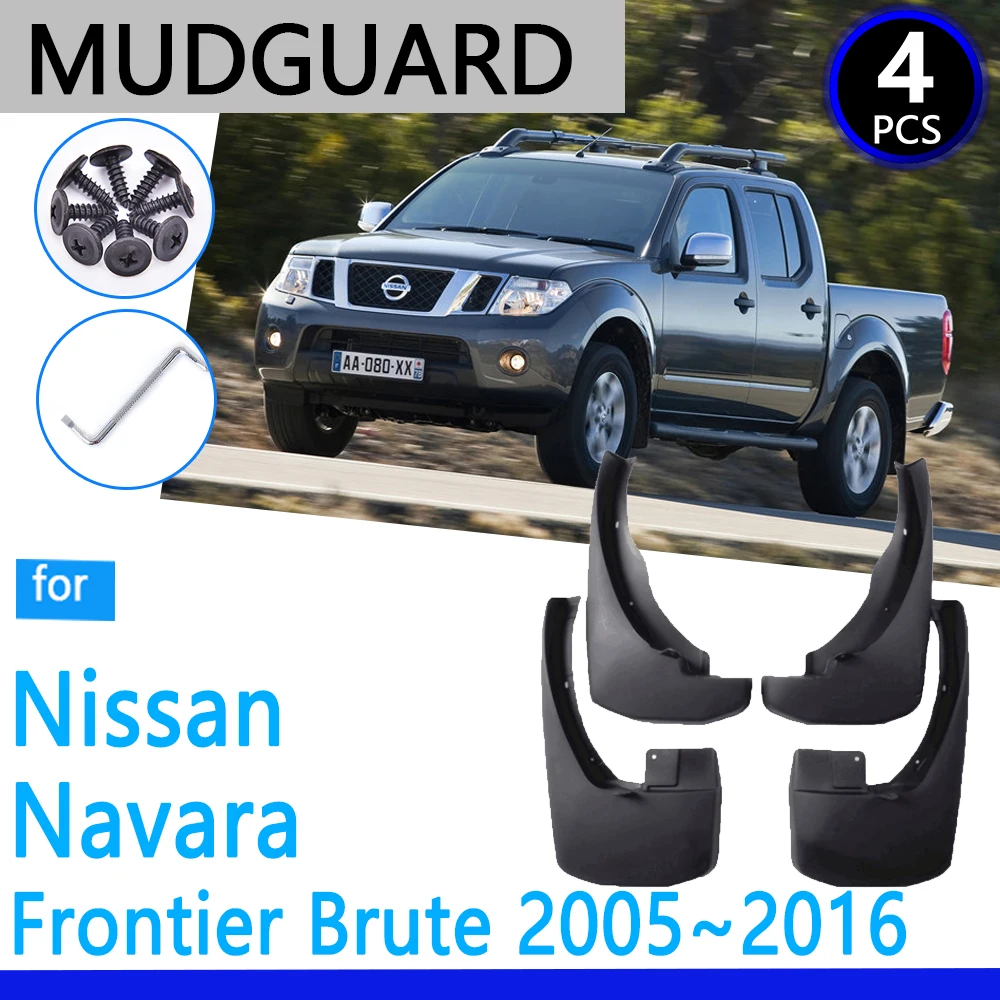 

Mudguards fit for Nissan Navara Frontier Brute D40 2005~2016 2014 2015 Car Accessories Mudflap Fender Auto Replacement Parts