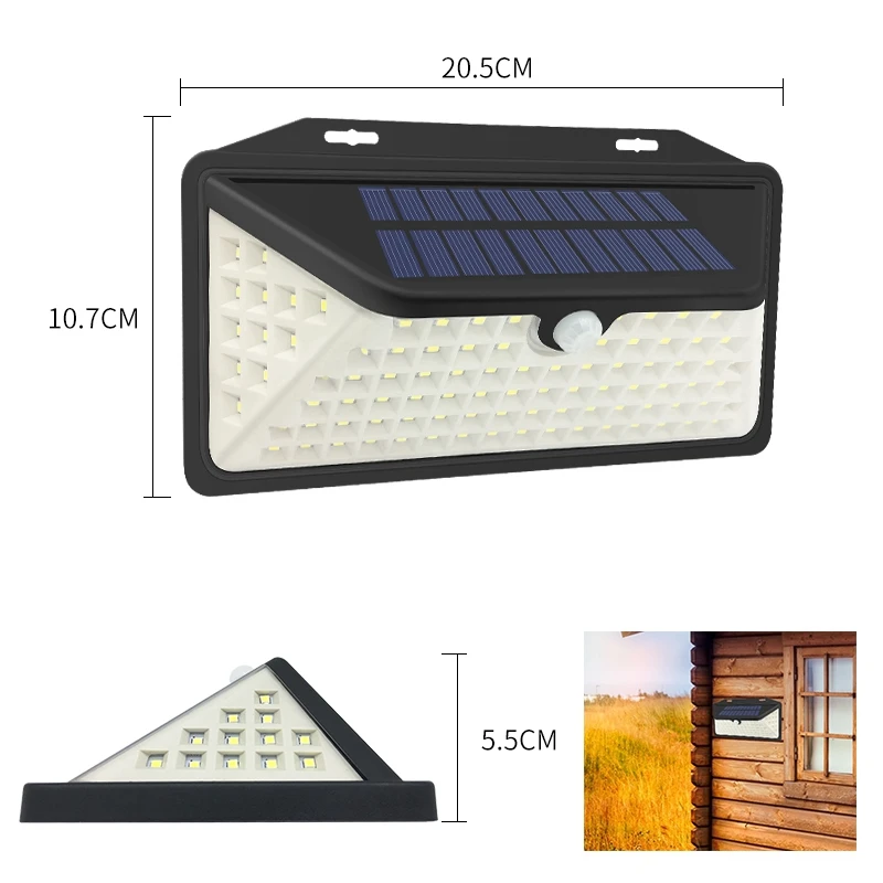 Promotion! 102 LED Solar Light Human Body Sensor Lamp IP65 Outdoor Automatic Adjust Brightness Garden Street |