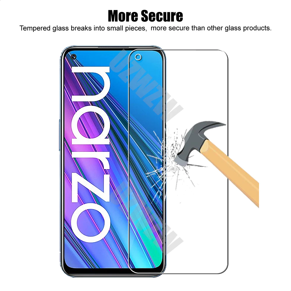 (2+2) For Realme 9i 8i 8 7 Pro 6 GT Neo 2 Master 5G Tempered Glass Screen Protector & Camera Lens Protective Film