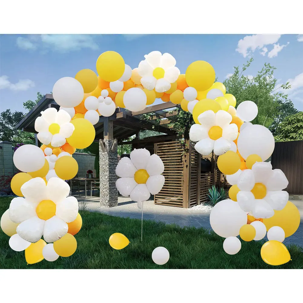 

Sunflower Daisy Aluminum Film Balloon Chain Set Daisy Birthday Party Decoration Supplies Birthday Decoration Girl Party Decor