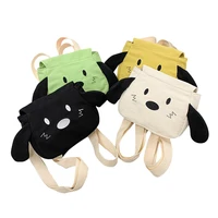 cartoon dog kids backpacks cute canvas baby messenger bag for girls boys child travel kawaii mini children shoulder bags