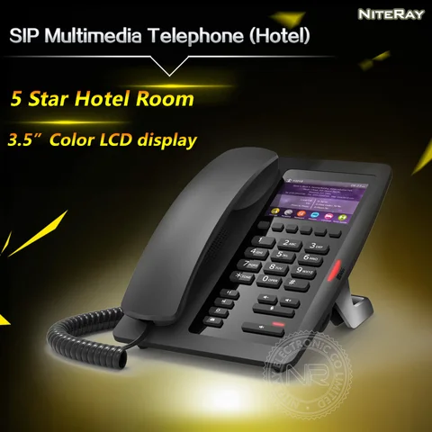 Гостевой номер для отеля, телефон IP, удобства для отеля, телефон стандарта SIP, 5-звездочный отель
