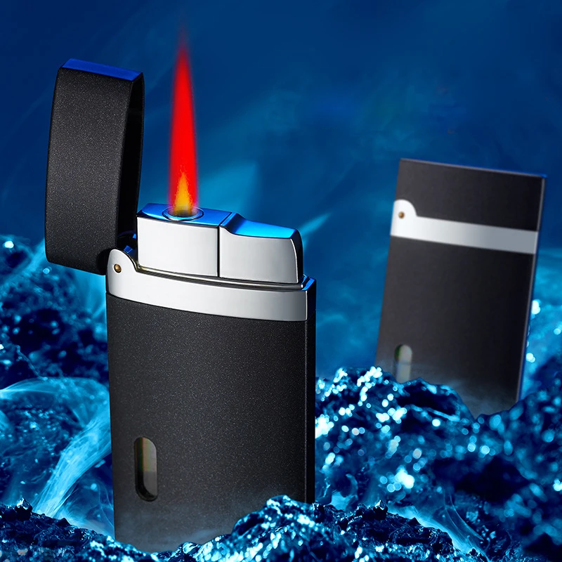 

2020 NEW Windproof Cigarette Lighter Mini Butane Gas Lighter Red Flame Torch Jet Lighter Smoking Accessories Unusual Lighters