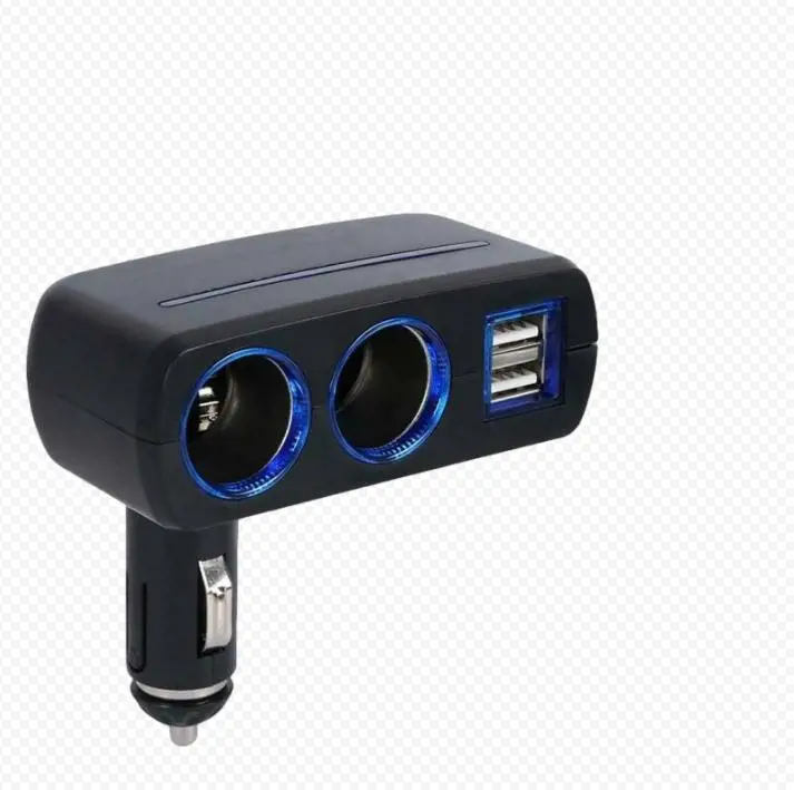 Компактная автомобильная зарядная розетка с двумя USB-портами адаптер питания 12 В