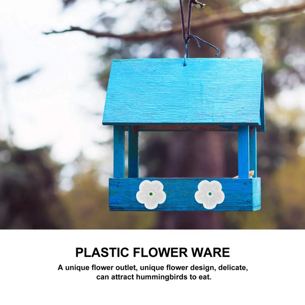 

12Pcs Hummingbird Feeders Replacement Flowers Hummingbird Feeder Decorative Flowers White Replacement Flowers For Feeders