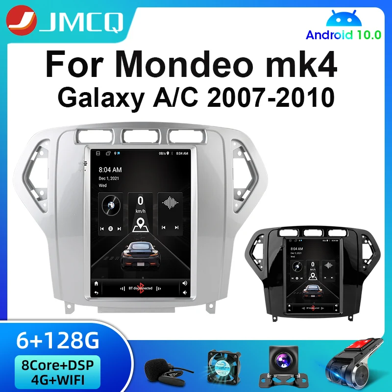 

2 Din Android 11 для Ford Mondeo mk4 Galaxy A/C 2007-2010 Автомагнитола мультимедийный видеоплеер 4G Carplay стерео IPS RDS DSP WIFI