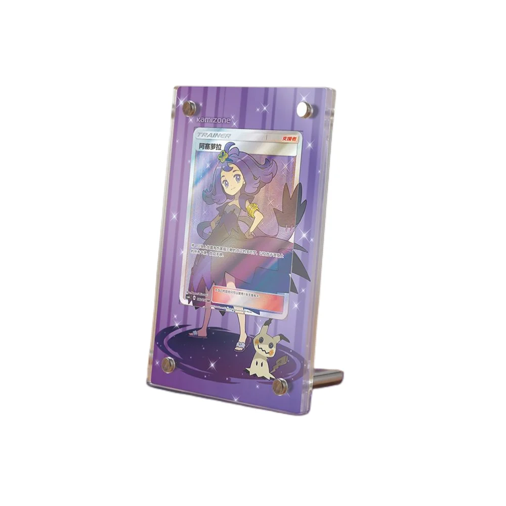 

Ptcg Pokemon японская версия Acerola Расширенная картина Акриловая Карта кирпичная щит Стенд дисплея не содержит карт