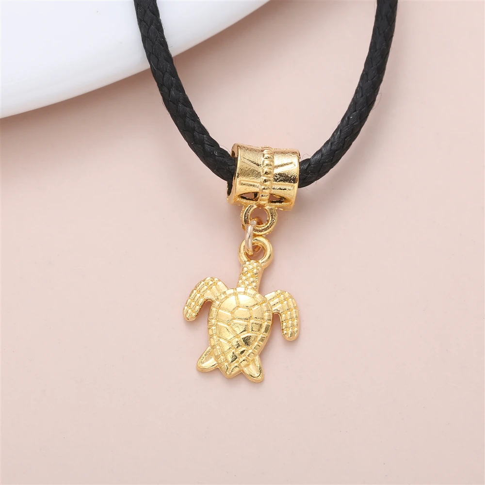 20 шт. Изящные винтажные Подвески в виде морской черепахи аксессуары для