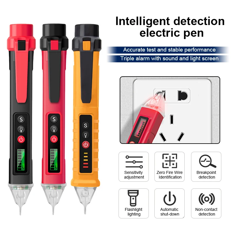 

Aneng VC1010 Digitale Ac/Dc Spanning Detectoren Smart Non-contact Tester Pen Meter Huidige elektrische Sensor Testen Potlood