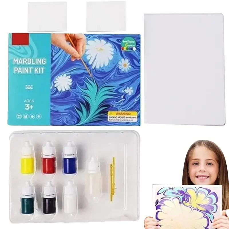 

Water Marbling Paint Set DIY Craft Kits Art Set Water Marbling Creative Presents Ideas Arts And Crafts For Girls Boys Tween Ages