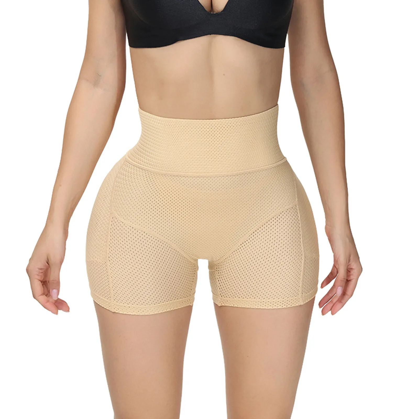 

Women'S Mesh Breathable High Waisted Shapewear Breathable Fake Buttocks Lifting Pants High Elastic Belly Tightening Pant Lift Up