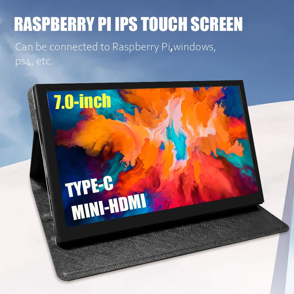 Display Per Laptop Da 7 Pollici Con Modulo Protable Case Con Monitor Compatibile Con Hdmi Di Tipo C Con Pannello Tattile Di Capacità