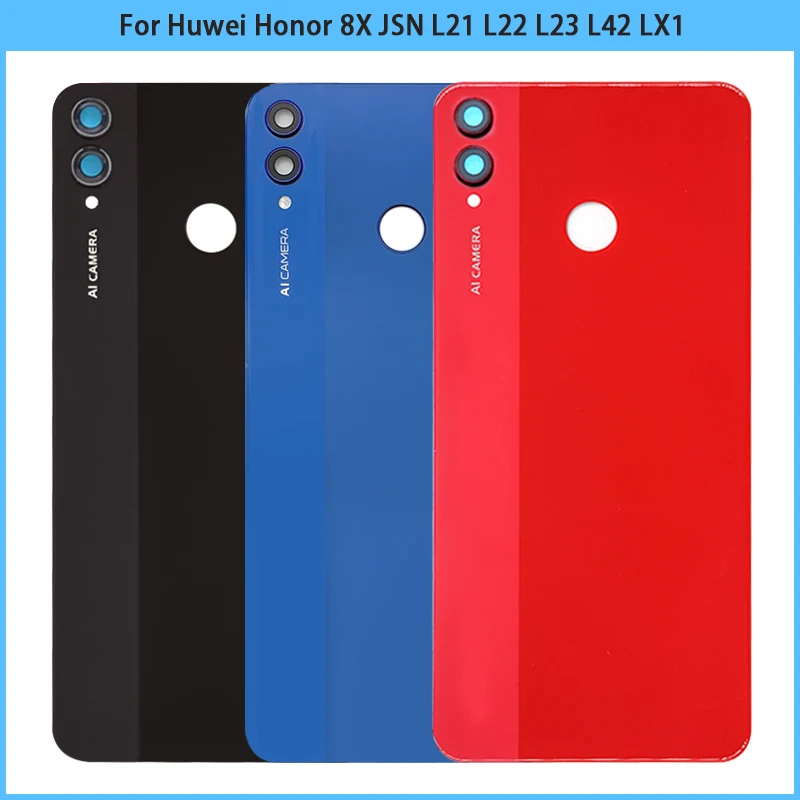 Новинка задняя крышка аккумулятора 6 5 дюйма для Huwei Honor 8X JSN-L21 3D стеклянная панель
