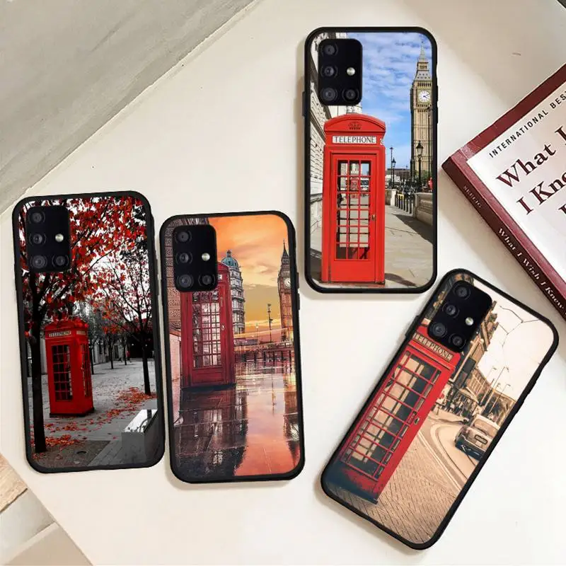 

London phone booth Phone Case For Samsung galaxy A S note 10 12 20 32 40 50 51 52 70 71 72 21 fe s ultra plus