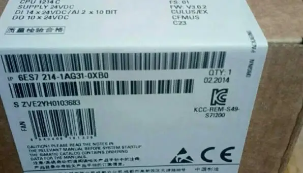 

6ES7 214-1AG31-0XB0 6ES7214-1AG31-0XB 0 абсолютно новый оригинальный