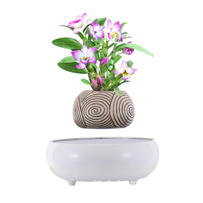 Magnetic Levitation Planter Magical Floating Garden Flower Pots Air Succulent Bosai Flowerpots Perfect for Home Office Decor