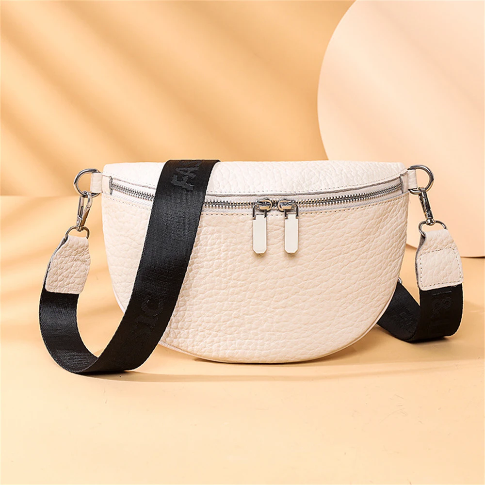 

Luxury Chest Bag Designer Women Genuine Leather Waist Bag Saddle Ladies Shoulder Crossbody Bags Fashion Brand Female Handbags