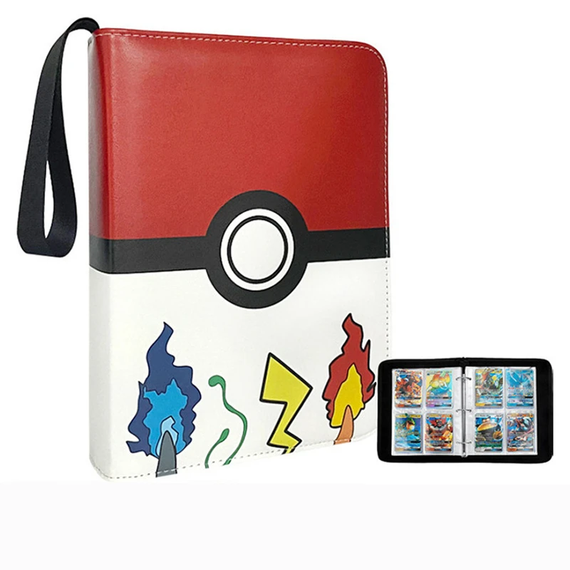 

Альбом для покемонов с мультяшными героями, 4 кармана, 400 карт, книга с аниме-картой, коллекционный держатель для карт покемона, папка, топ, иг...