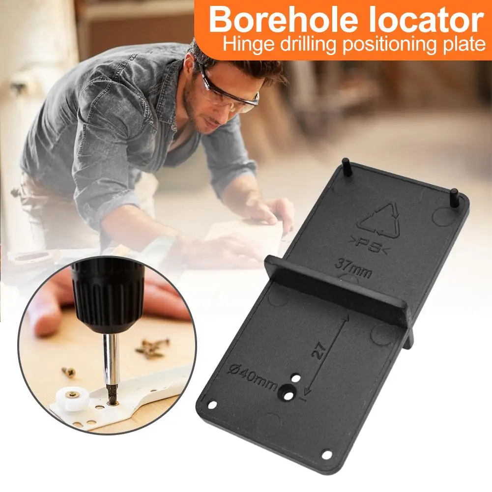 

Hinge Hole Drilling Guide 35/40mm Woodworking Punch Opener Locator for Cabinets Installation DIY Template Woodworking Tools