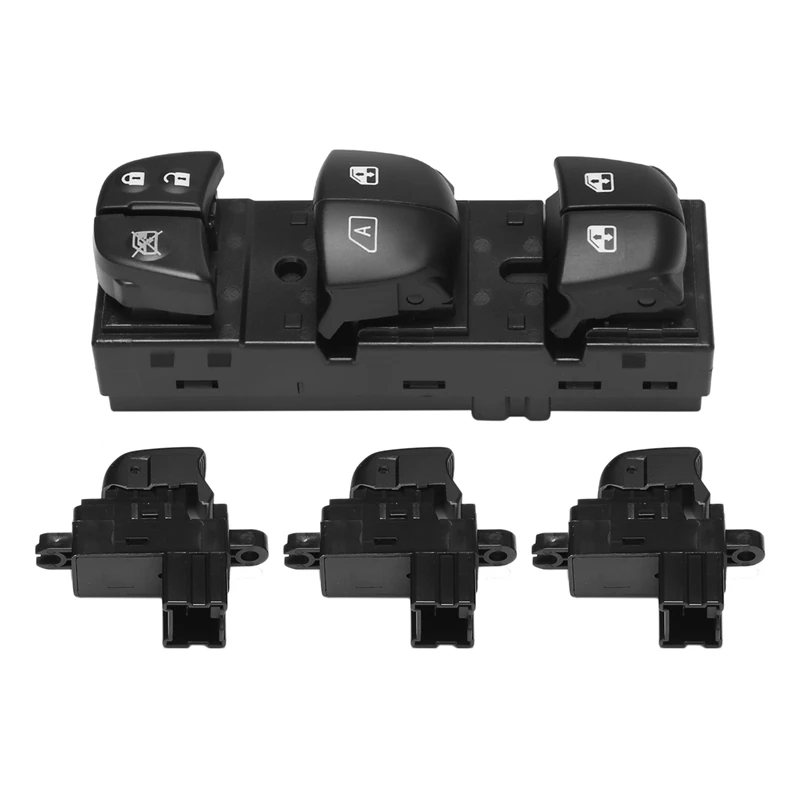 Автомобильный переключатель стеклоподъемника однокнопочный с голубысветильник