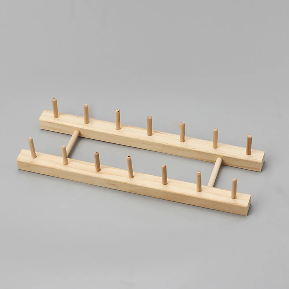 

Embroidery Thread Wood Holder Sewing Organizer Solid Rack Wooden Spool Storage Holding