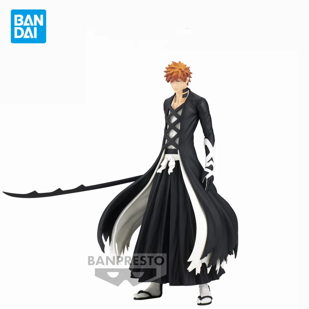 

Оригинальные фигурки в наличии Kurosaki Ichigo, аниме фигурки продаются и души, фигурки Banpresto, ПВХ игрушки 17 см коллекционер игрушки