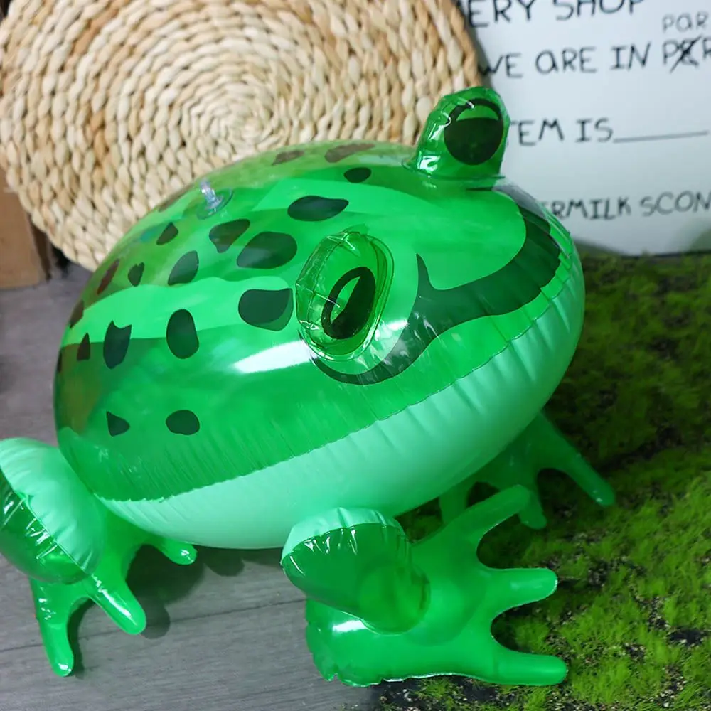 

Зеленая светящаяся лягушка, надувная игрушка, Мультяшные сияющие глаза, модель лягушки, детская игрушка, фестиваль, яркий декор, детский подарок