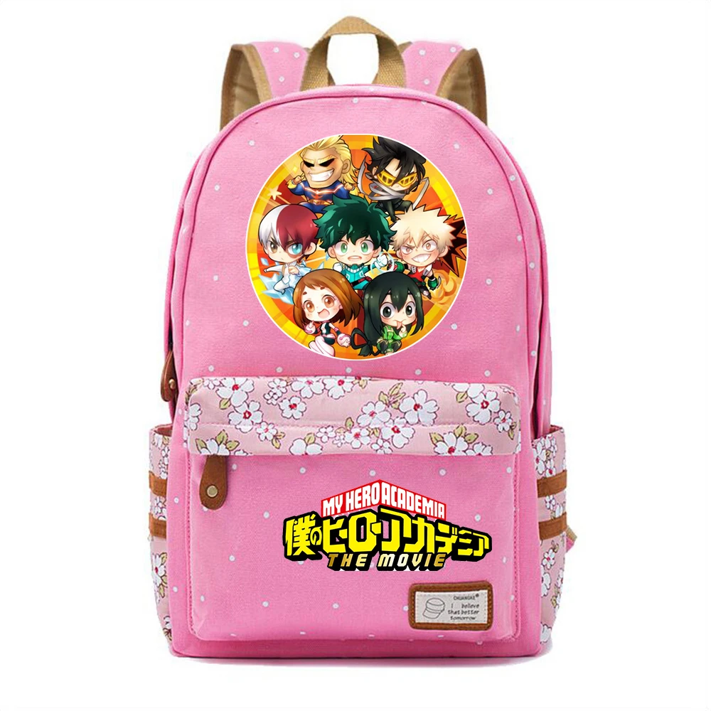 

Anime My Hero Academia Canvas Backpack Casual Schoolbag Packsack Teenger High Quality Knapsack Unisex Student Travel Laptop Bag