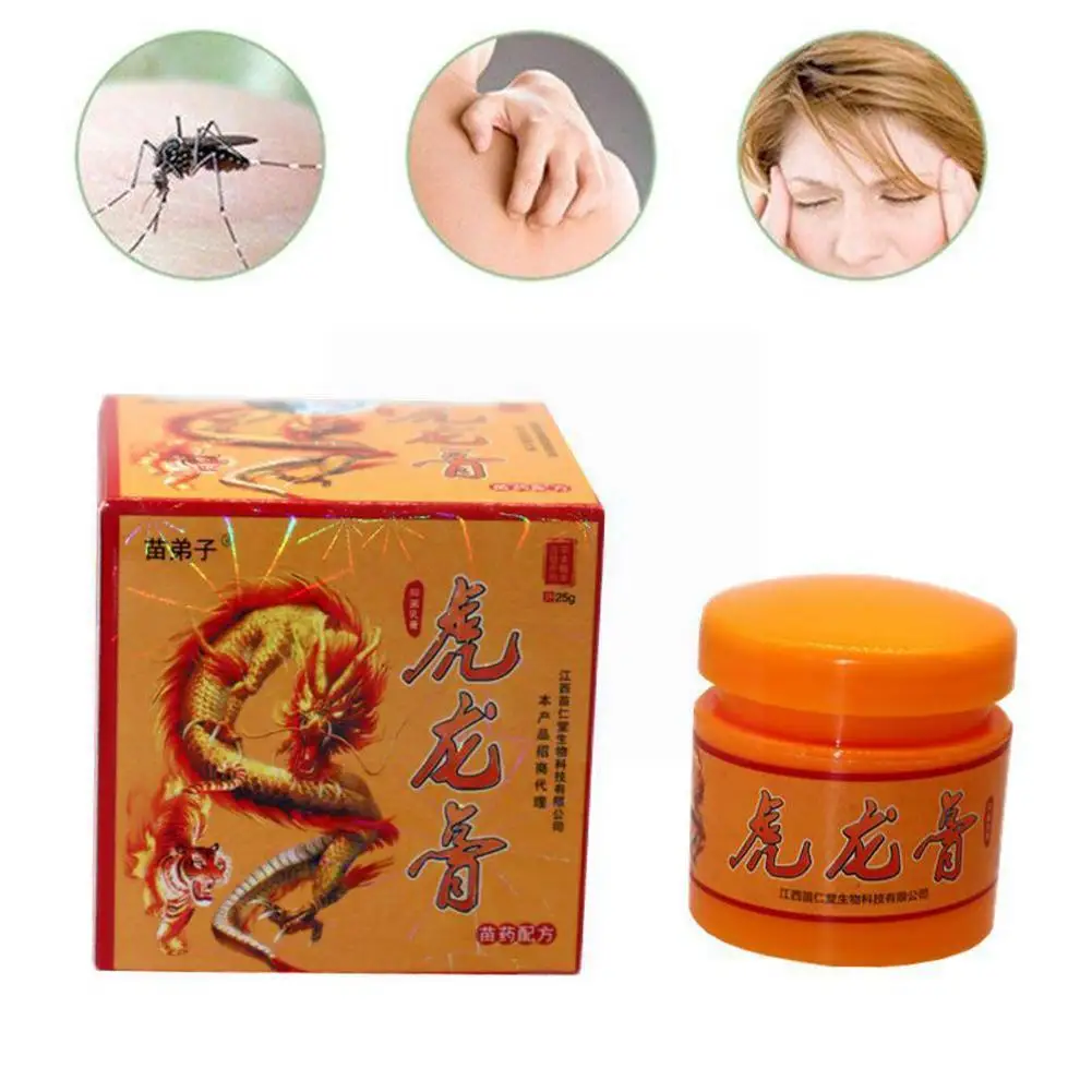 

25g Tiger Dragon Balm Anti-itching Cream Skin Psoriasis Eczematoid Antibacterial Dermatitis Eczema Medical Cream Cream Oint S2r9