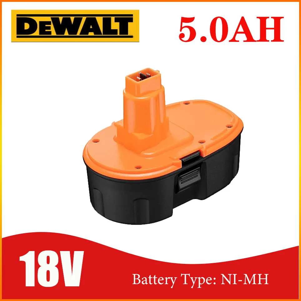 

Dewalt Original 18V 5000mAh Ni-MH Power Tool for Dewalt DC9096 DE9039 DE9095 DW9098 DE9503 DW9096 Replacement Battery L30