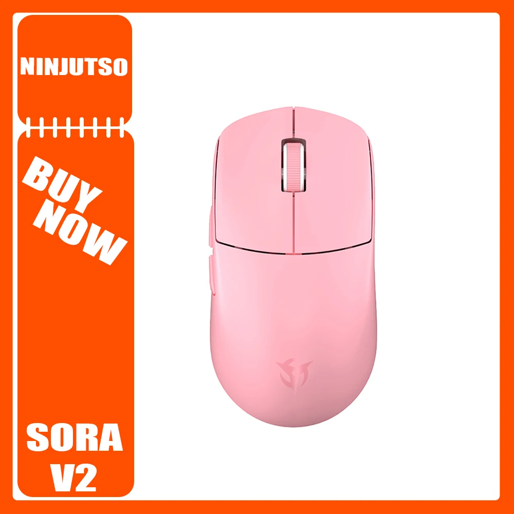 Беспроводная мышь Ninjutso Sora V2 8k двухрежимная игровая FPS PAW3395 датчик для киберспорта