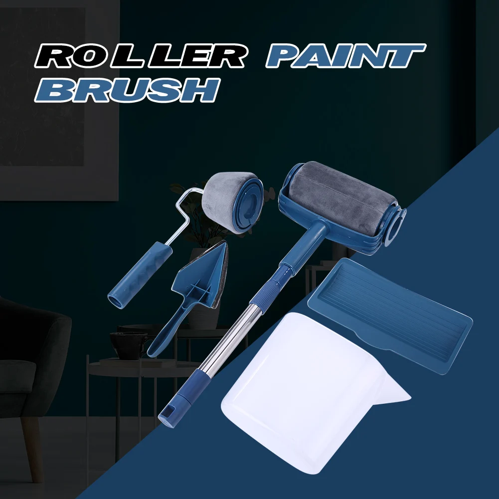 

Paint Runner Roller Brushes Set Household Use Wall Decorative Pro DIY Painting Brush Handle Tool