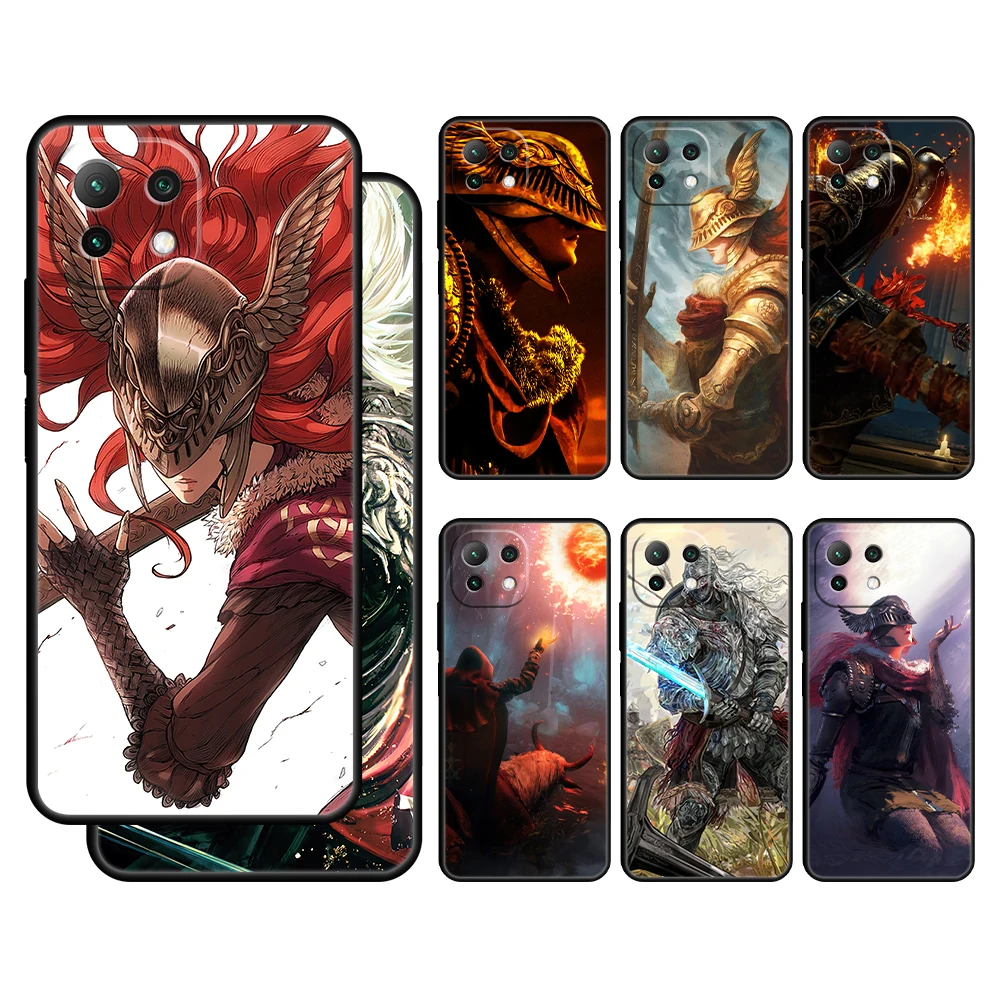 

Elden Ring Play Case Cover for Xiaomi Mi 12 11 Lite 11T 9T 10T Note 10 K40 Pro K50 K40s Gaming Matte Full Coque Luxury Armor