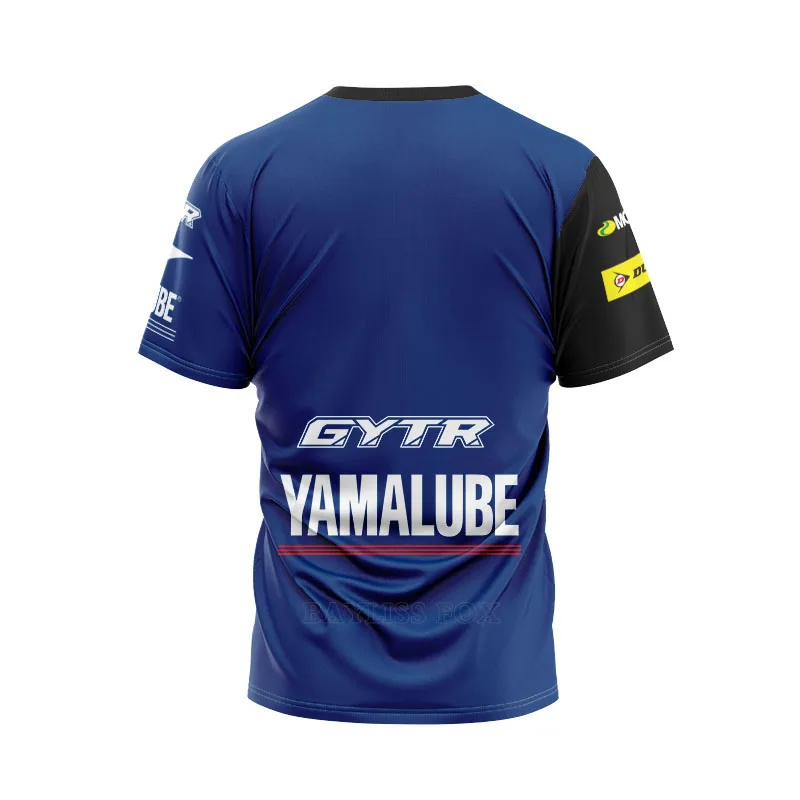 

GYTR Factory Racing Team Moto For Yamaha Sports T-shirt Motorcycle Blue Men's Summer Quick Dry Breathable Do Not Fade Jersey