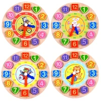 children montessori wooden clock educational toys hour minute cognition clocks toys for kids early preschool teaching aids