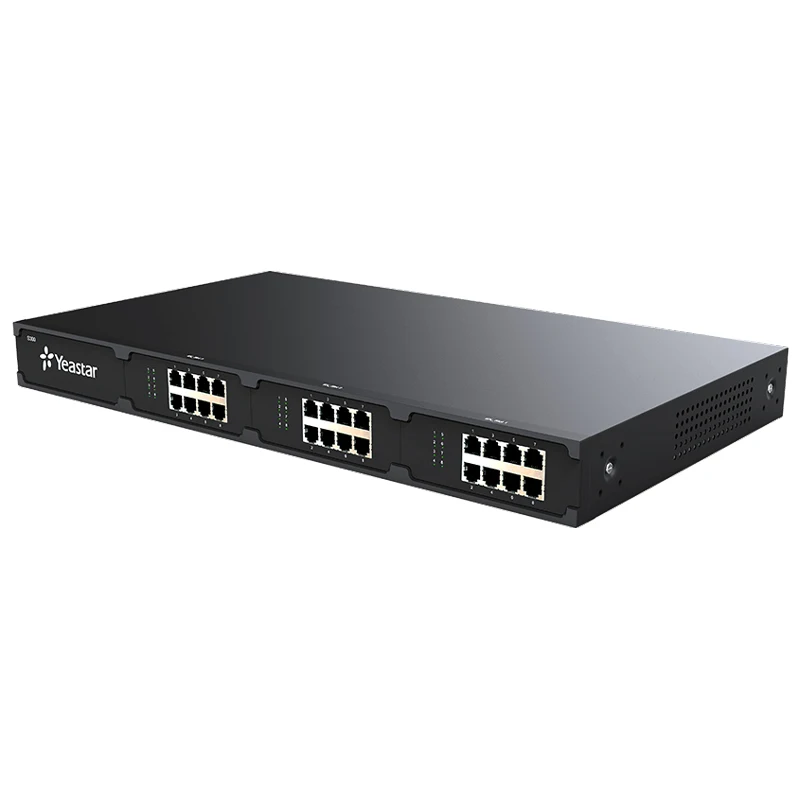 

Yeastar S300 VoIP PBX Support up to 300 SIP users,60 Concurrent Calls,24 FXS/FXO/BRI Ports, 6 GSM/CDMA/3G/4G Channels, 2 E1/T1