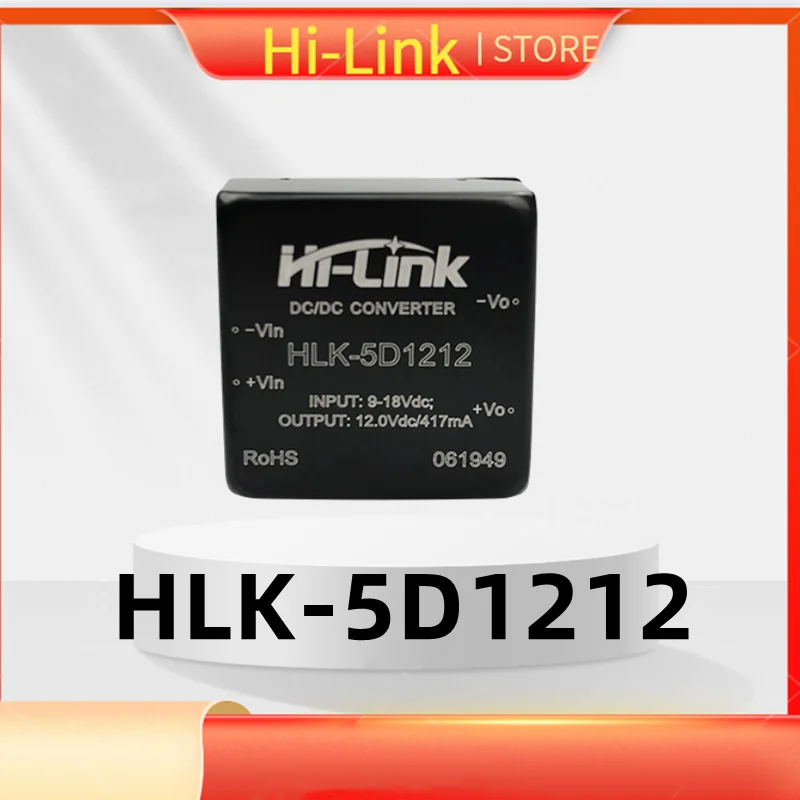 

HLK-5D1212 9-18V to 12V 420mA mini DC to DC converter/step down module 5 шт./лот Hi-Link power module
