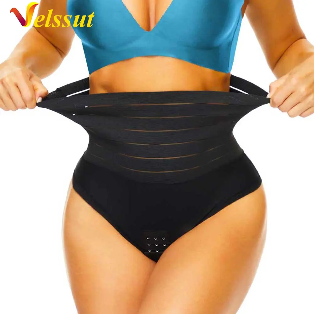 

Velssut Shapewear for Women Tummy Control Thong Panty Slimming Panties High Waisted Seamless Sexy Fitness Underwear Body Shaper