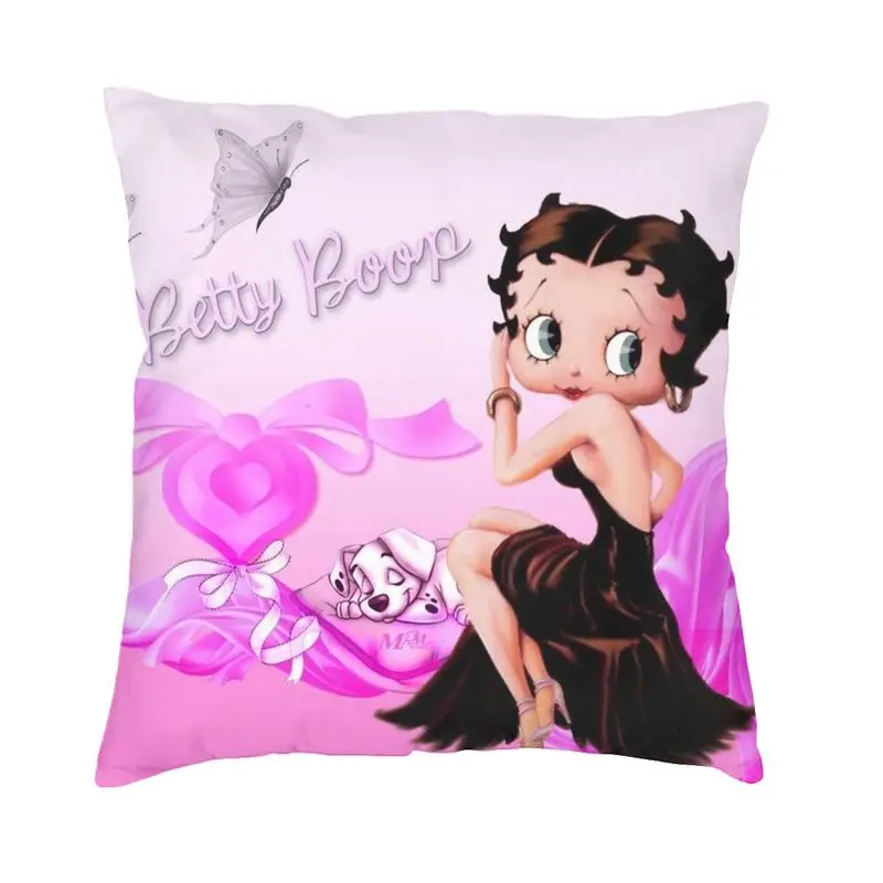 

Cartoon Boop Bettys Pillow Case Decorative Nordic Cushion Cover Soft Pillowcase Double-Sided Printing Pillowcases