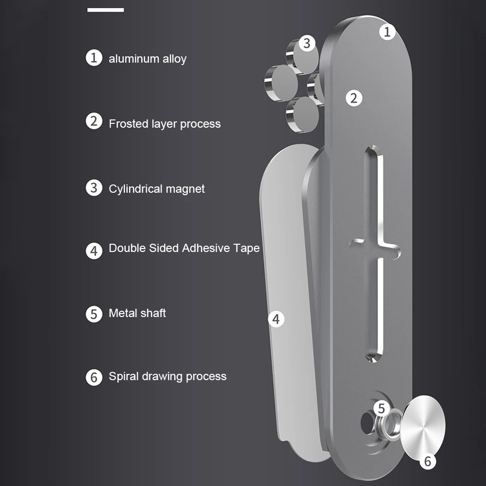 

Stand Expansion Adjustable Slim Monitor Display Computer Laptop Phone Holder Portable Magnetic Bracket Side Mount Home Office