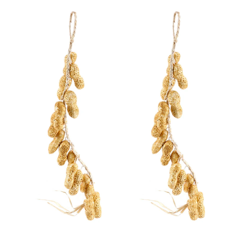 

2pcs Hanging Fake Peanut Farm Vegetable Models Wall Hanging Decorations